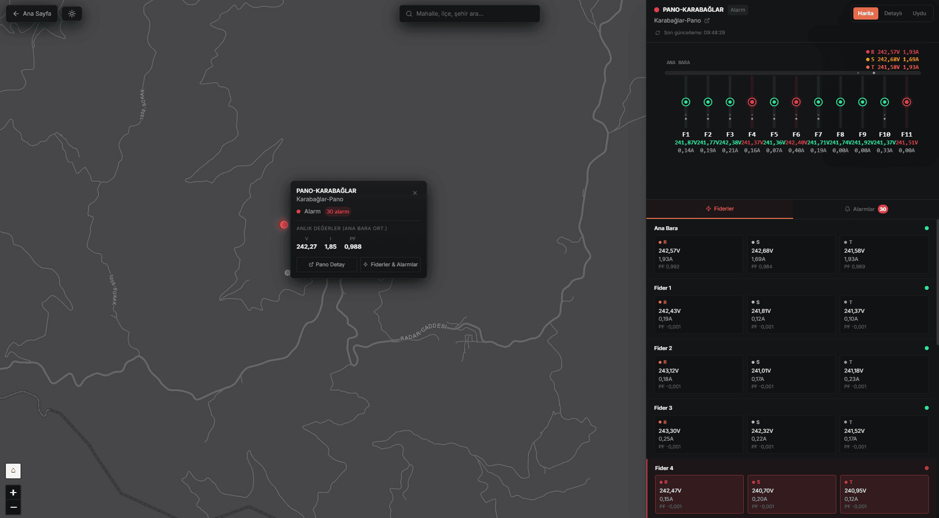 VIDOR — map feeders